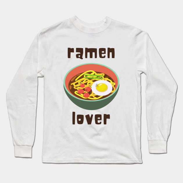 Ramen Foodie Cute Funny Sushi Japanese Sushiroll Sushi Lover Cute Gift Sashimi Sarcastic Delicious Hungry Cute Seafood Temaki Japan Nigiri Dinner Cute Birthday Foodlover Long Sleeve T-Shirt by EpsilonEridani